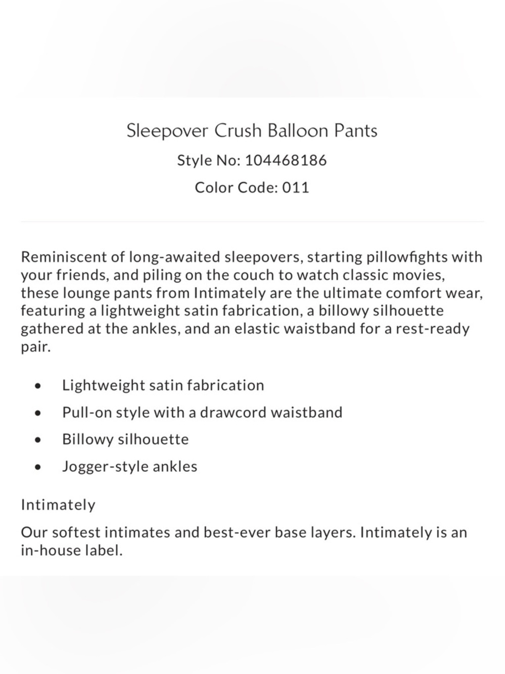 Free People Cream Wide-Leg Harem Pants - Picture 2 of 4